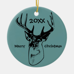 Deer Antlers Hunter Hunting Christmas Ornament