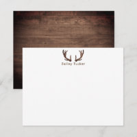 Deer Antlers Hunting Hunter Rustic Dark Wood