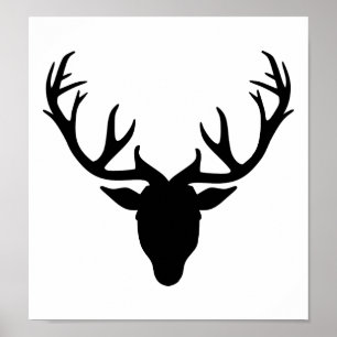 Deer antlers poster
