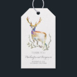 deer antlers rustic wedding gift tags<br><div class="desc">watercolor deer rustic antlers wedding thank you tags</div>