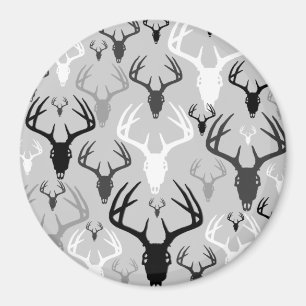 Deer Antlers Skull pattern Magnet