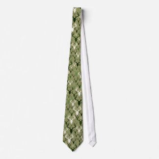 Deer Antlers Skull pattern Tie