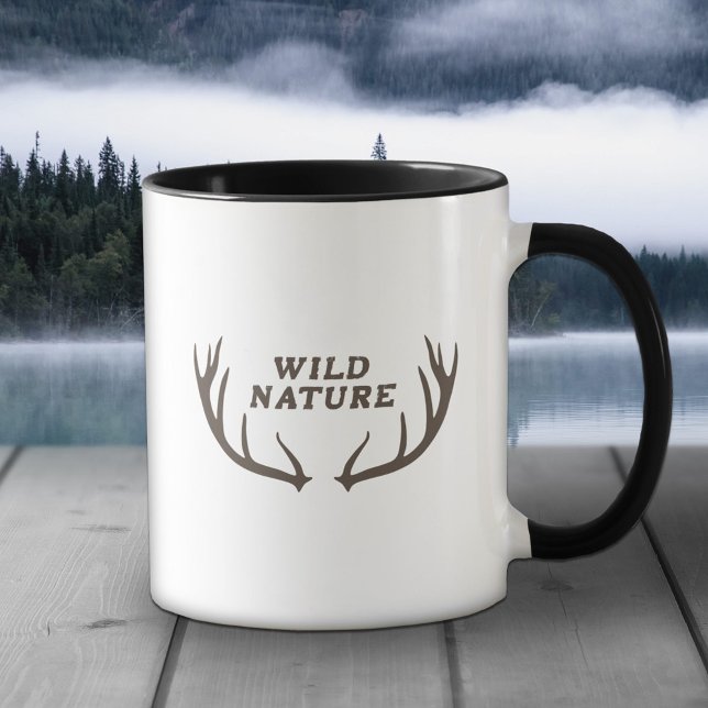 Deer Antlers & Wild Nature Mug (Deer Antlers & Wild Nature Mug)