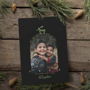 Deer & Arch Photo Christmas Card