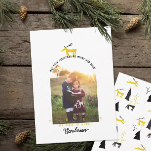 Deer & Arch Photo Christmas Card