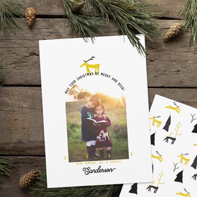Deer & Arch Photo Christmas Card (Creator Uploaded)