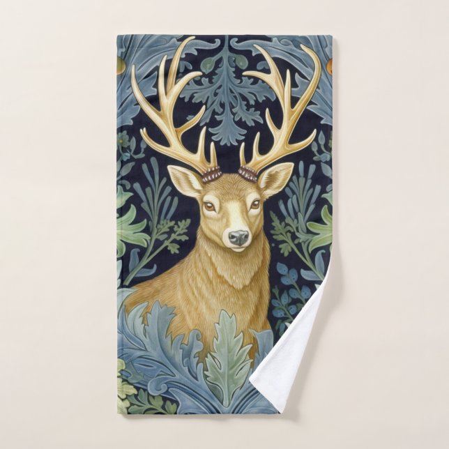 Deer art nouveau hand towel (Hand Towel)