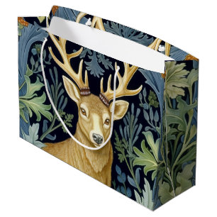 Deer art nouveau large gift bag