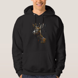 Deer artwork motif animal deer 4 hoodie