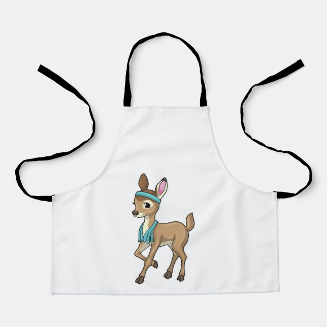 Deer at Fitness with Towel Apron (Front)