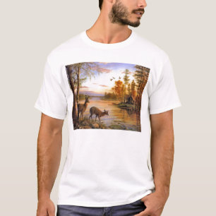 Deer At Lake Cabin T-Shirt