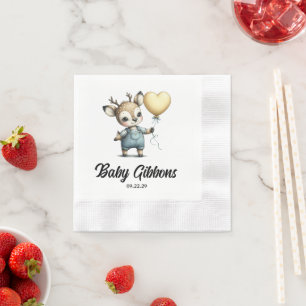 Deer Baby Shower Napkin