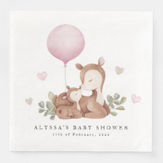 Deer Baby Shower Napkins
