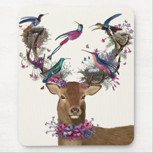 Deer Birdkeeper, Tropical Bird Nests Mouse Pad