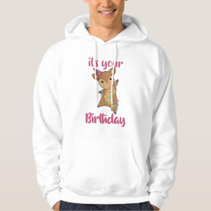 Deer Birthday Wishes Cute Happy Rehkitz Hoodie