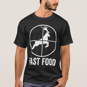Deer Bow Hunting Fast Food Fun Hunter Christmas Me T-Shirt