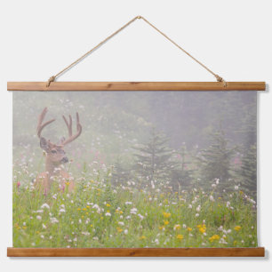 Deer Buck Mount Rainier National Park Hanging Tapestry
