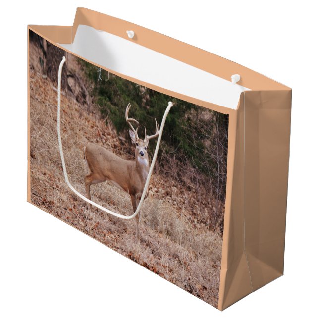 Deer Buck Texas Large Gift Bag (Front Angled)
