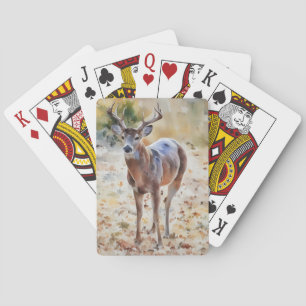 Deer Buck Wild Nature Art Playing Cards
