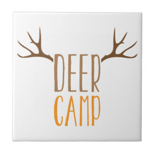 Deer Camp Ceramic Tile
