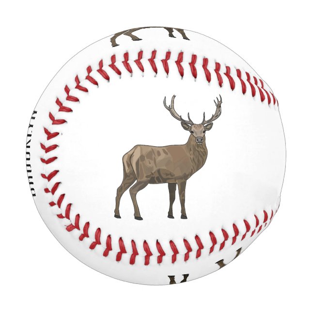 Deer cartoon illustration baseball (Front Left)