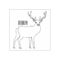Deer cartoon illustration