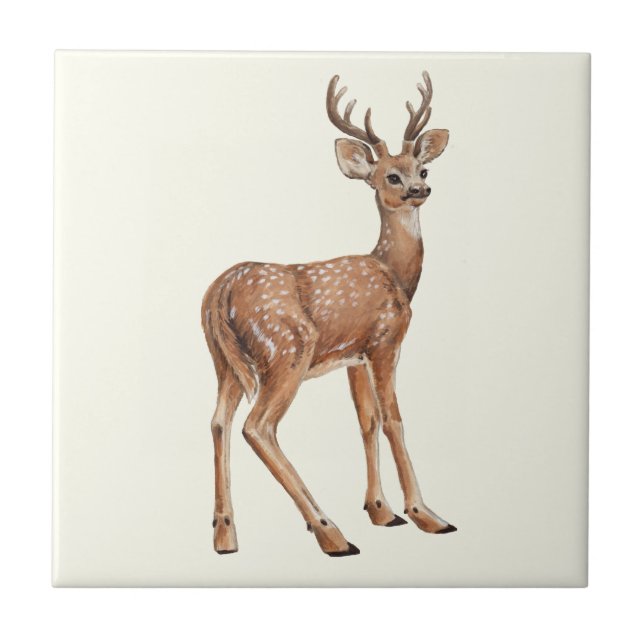 Deer Ceramic Tile (Front)