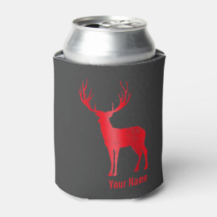 Deer Chalet Antlers Retro Stag Antlers Vintage Can Cooler