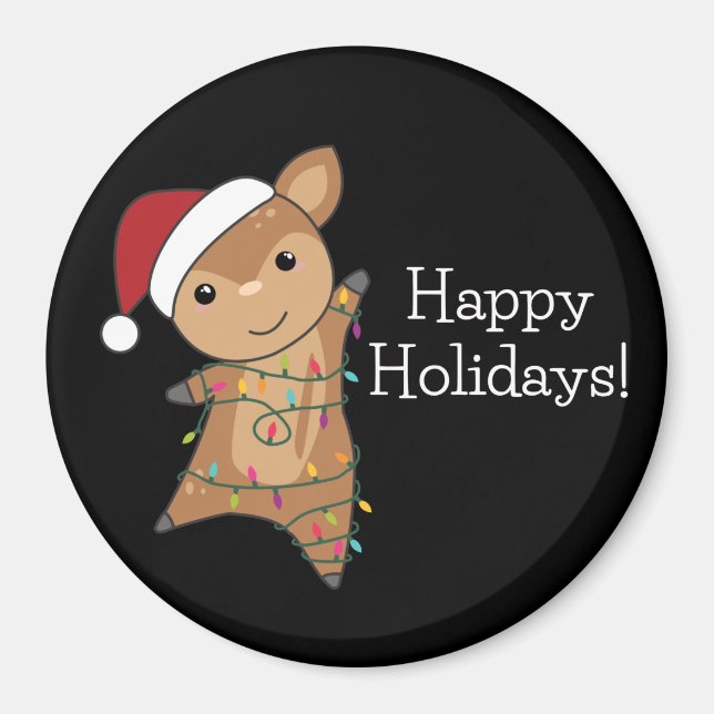Deer Christmas Deer Winter Animals Magnet (Front)