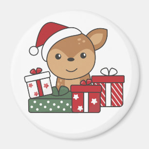 Deer Christmas Gift Winter Animals Deer Magnet