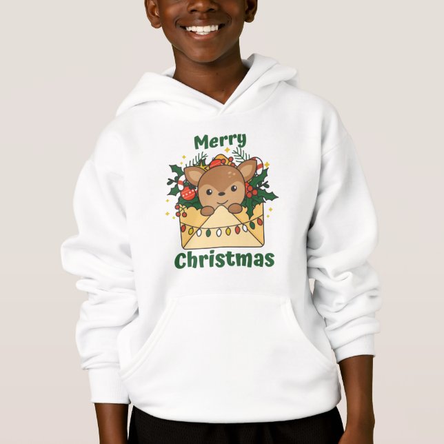 Deer Christmas Letter Winter Animals Deer (Front)