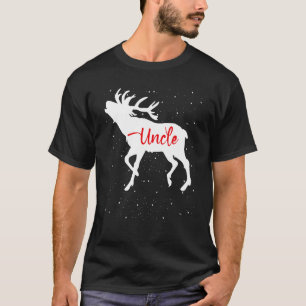 Deer Christmas Matching Family Uncle Pyjamas Chris T-Shirt