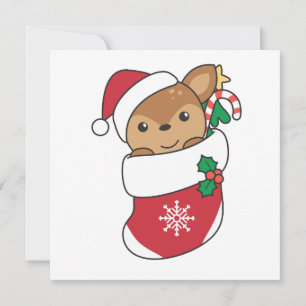 Deer Christmas Snow Winter Animals Deers Holiday C Card