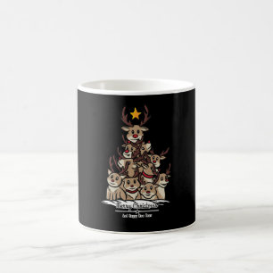Deer Christmas Tree Coffee Mug
