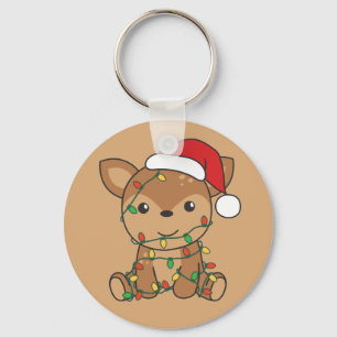 Deer Christmas Winter Animals Deer Keychain