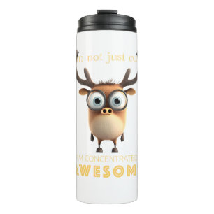 Deer Concentrated Awesome Cute Adorable Funny Thermal Tumbler