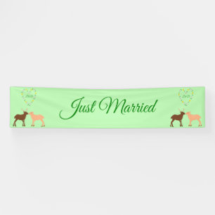 Deer Couple and Daisy Heart Custom Banner