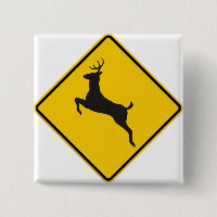 Deer Crossing Highway Sign