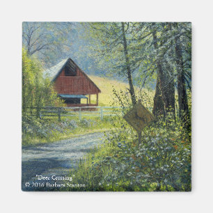 "Deer Crossing" Magnet