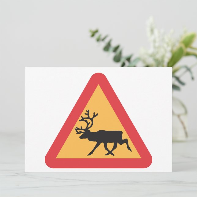Deer Crossing Road Sign Invitations (Creator Uploaded)