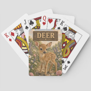 Deer Cute Baby Storybook Nursery Animal Playing Cards