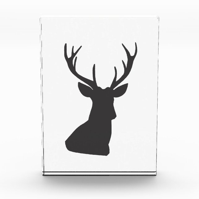 Deer Deer Silhouette Silhouette Animal Wild Postca Photo Block (Front)