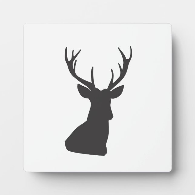 Deer Deer Silhouette Silhouette Animal Wild Postca Plaque (Front)