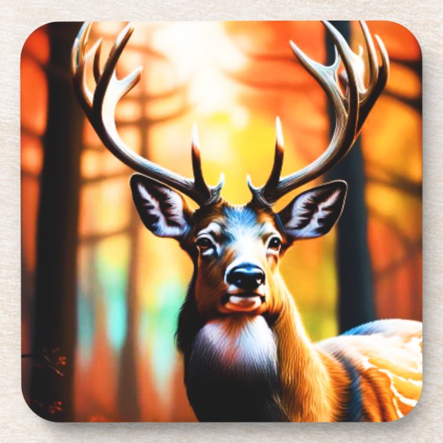 Deer Design Coaster (Front)