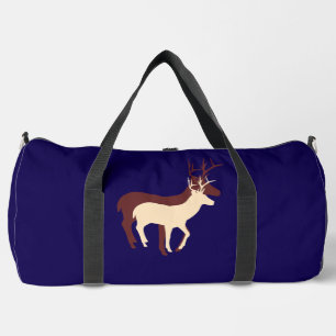 Deer Dk Blue Duffle Bag