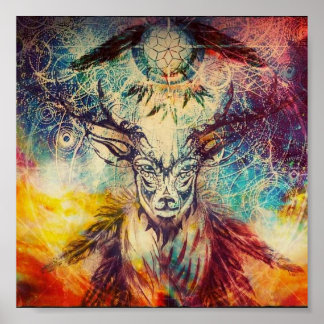 'Deer Dream' Poster Wall Art