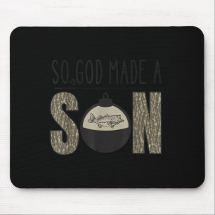 Deer Duck Fish Hunting Season Christian Son Kids B Mouse Pad