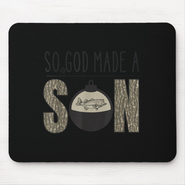 Deer Duck Fish Hunting Season Christian Son Kids B Mouse Pad (Front)