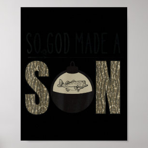 Deer Duck Fish Hunting Season Christian Son Kids B Poster
