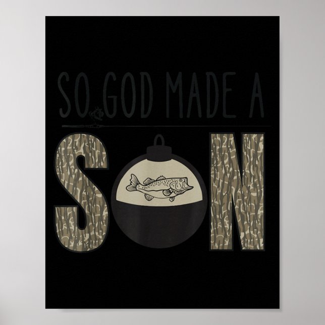 Deer Duck Fish Hunting Season Christian Son Kids B Poster (Front)